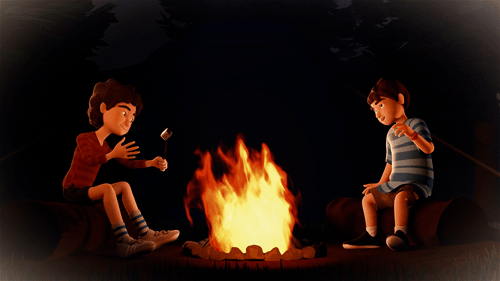 Bond Anim Fire Pit Scene