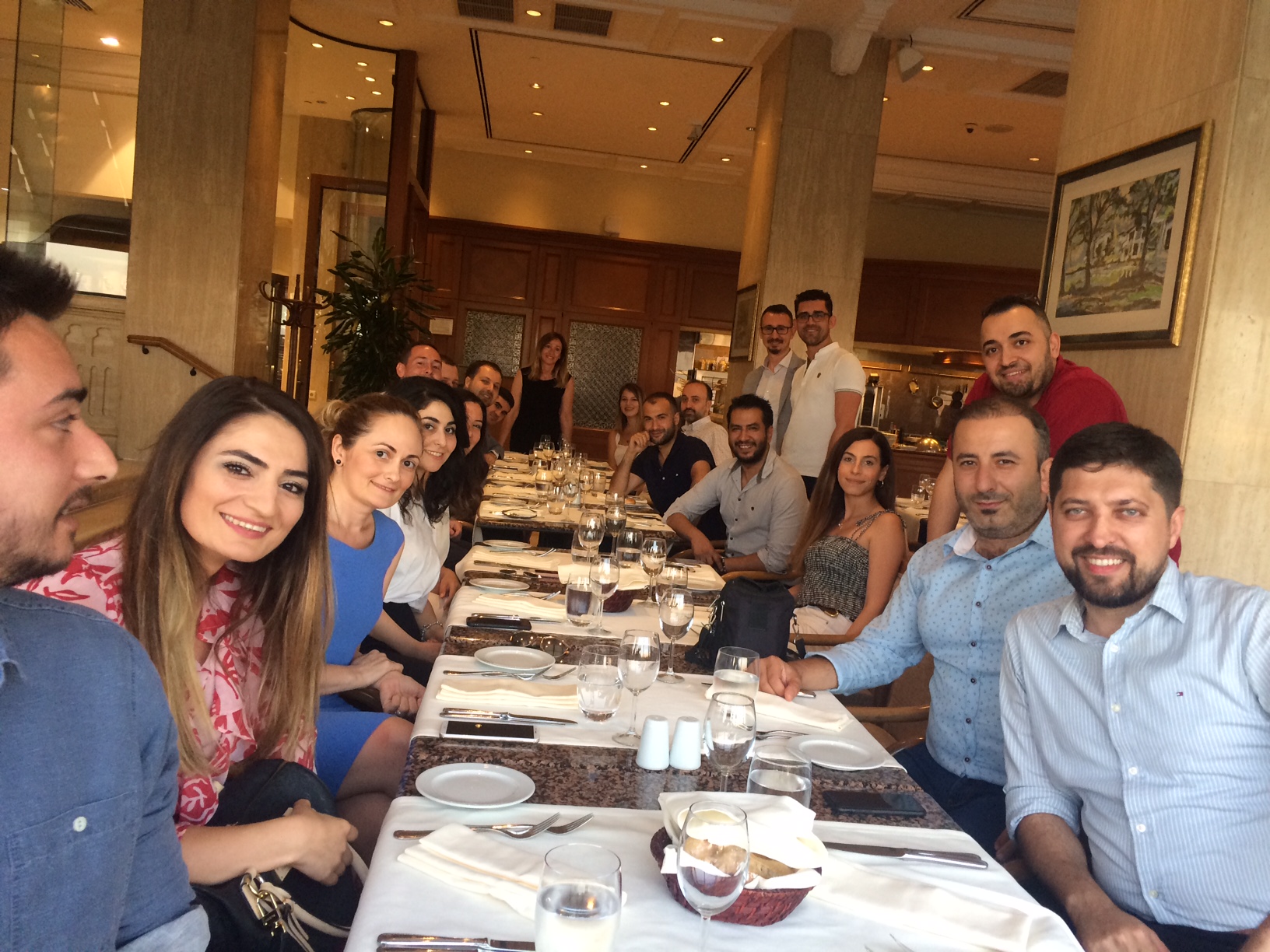 Turkish BU alumni at an event in Istanbul