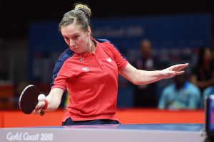Image of Chloe Thomas in action at the Commonwealth Games Chloe Thomas