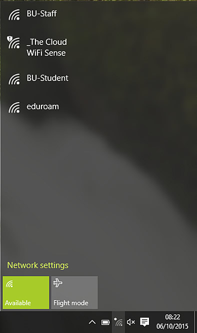 Screenshot -  Networks