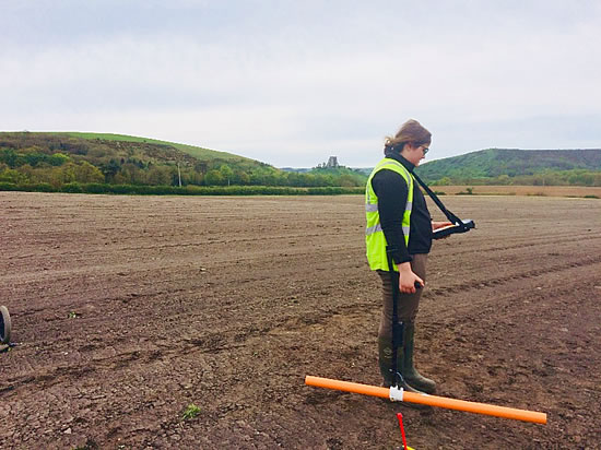 Electromagnetic induction instrument being used at Wytch Farm