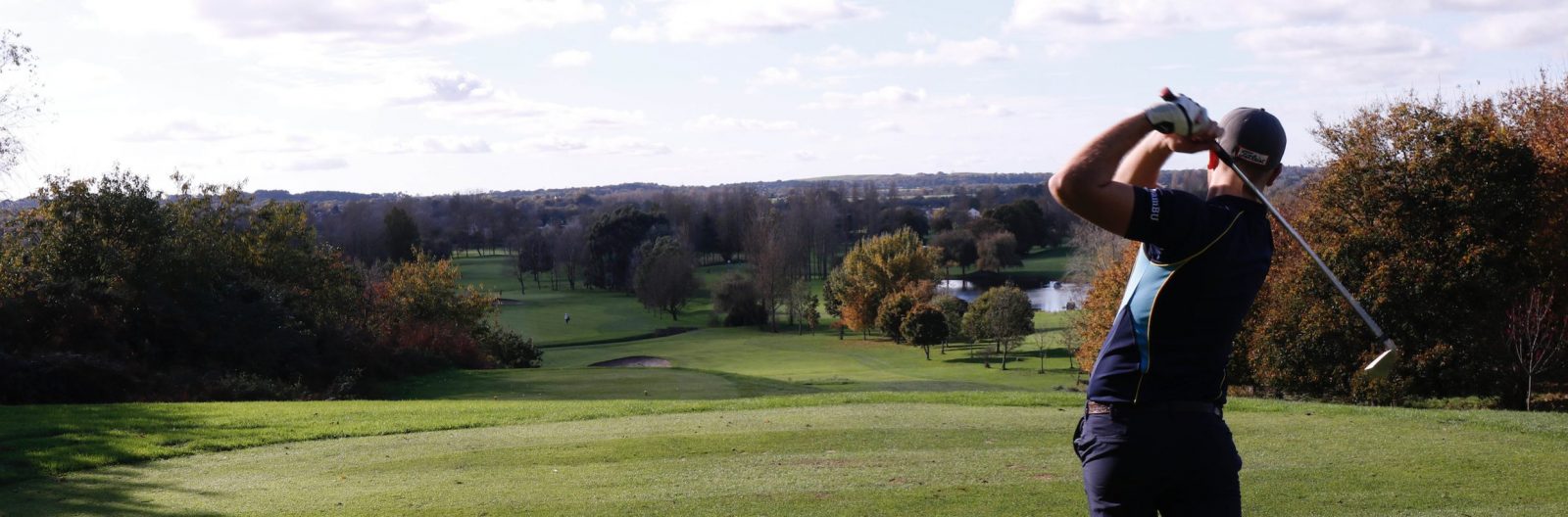 Golfer on a golf course