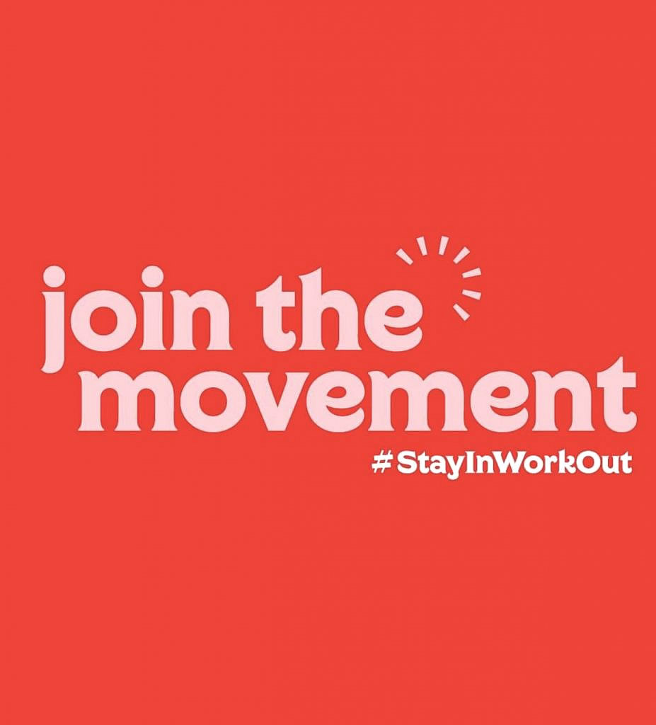 Join the movement stay in work out