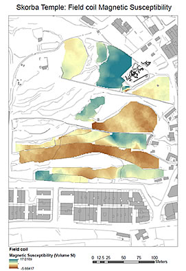 Magnetic susceptibility from agricultural terraces surrounding the Prehistoric Temple at Skorba, Malta