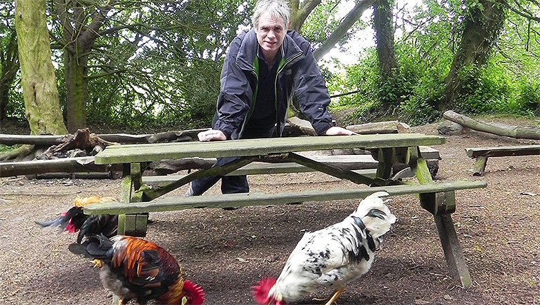 BU's Professor Mark Maltby, Principal Investigator on the ‘chicken project’. This research has helped to educate and reframe public perceptions on the importance of chickens across the world