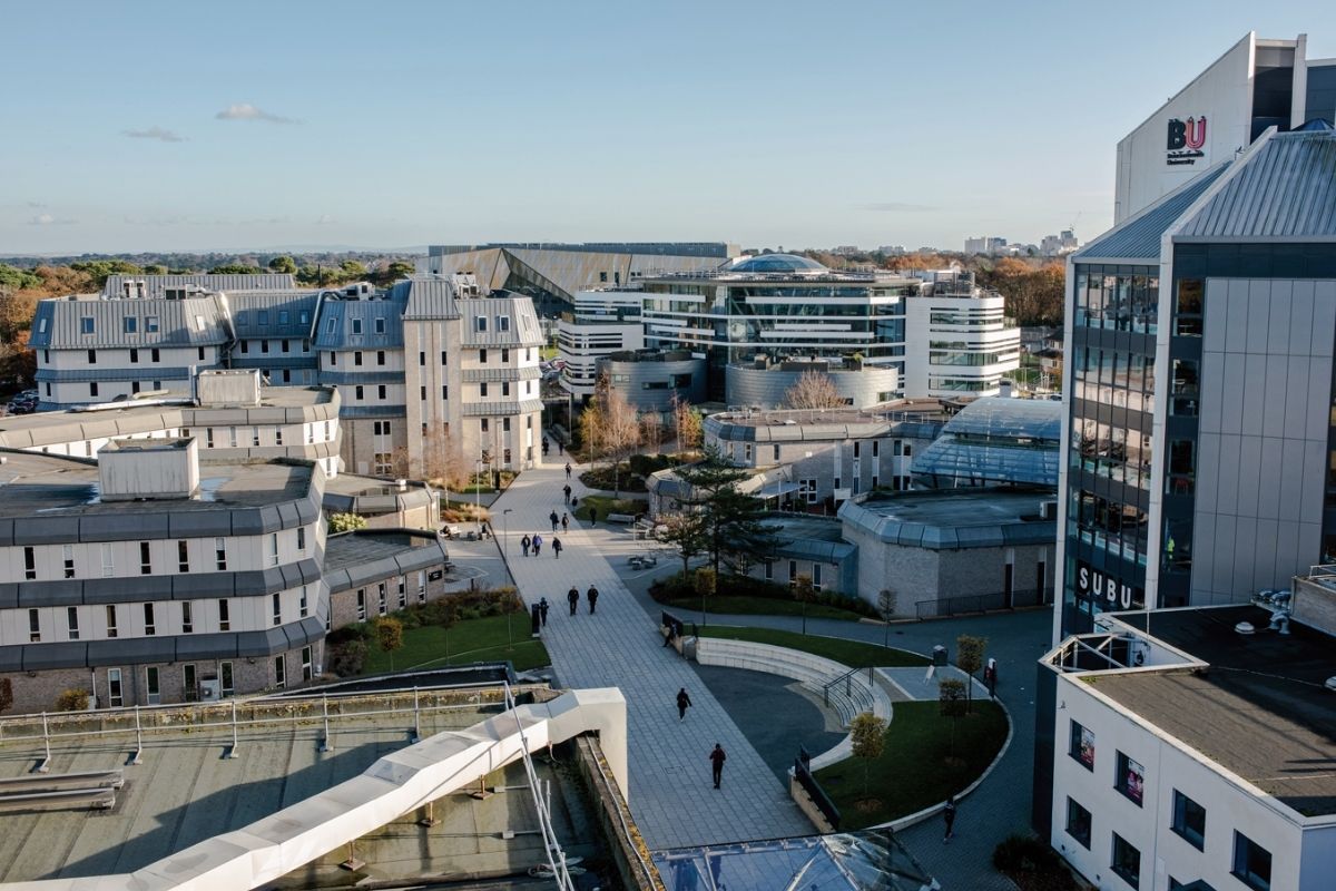 Talbot Campus, photographed from Poole House