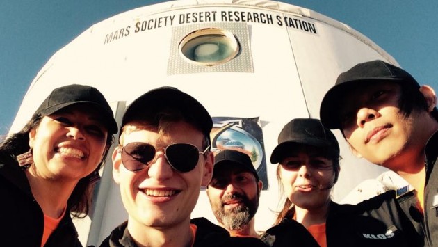 Sam at the Mars Society Desert Research Station