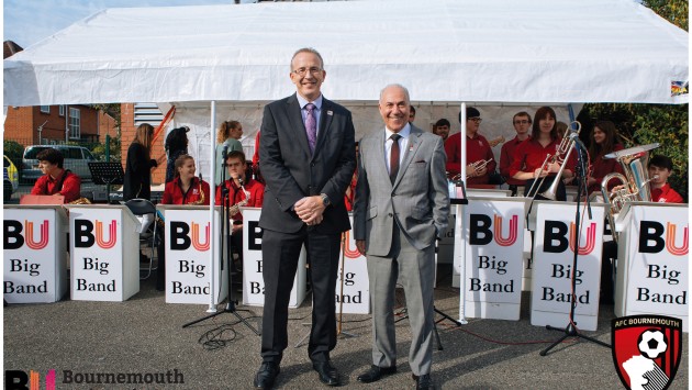 John Vinney and Jeff Mostyn at the Big Match 