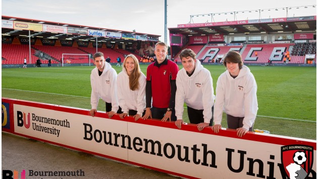 BU Student Ambassadors work at Premier League matches