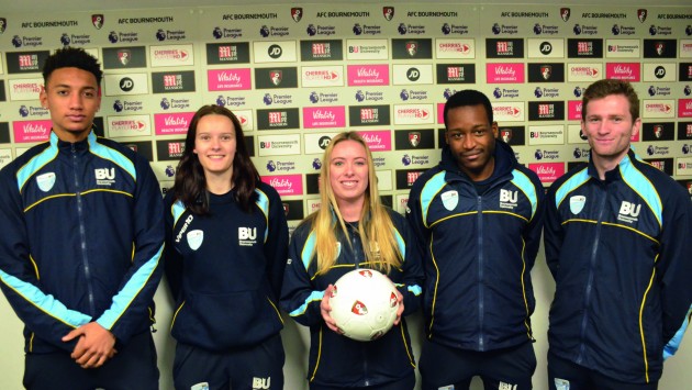 BU students visit Vitality Stadium