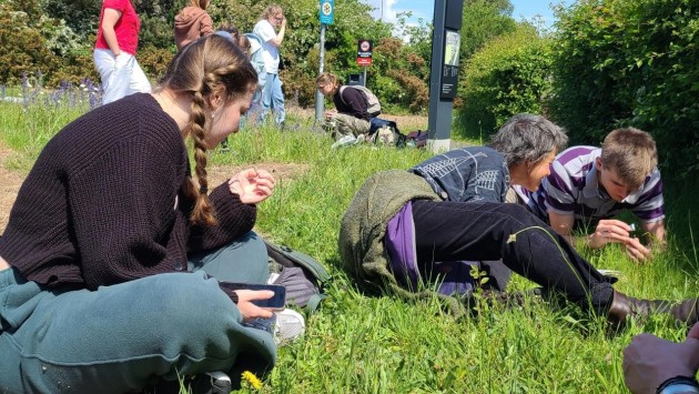 Students at BioBlitz 