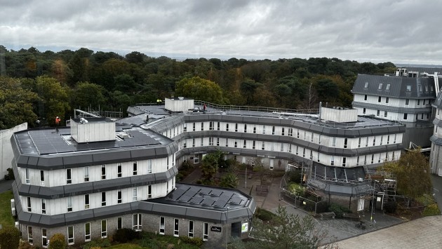 Solar panels on Dorset House BU 2023