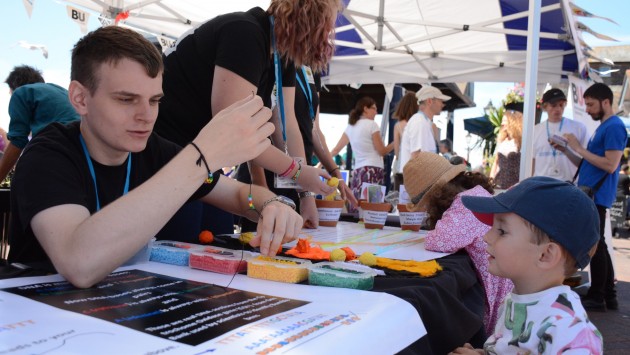 Poole Quay learning about DNA