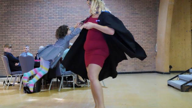 Graduation twirl