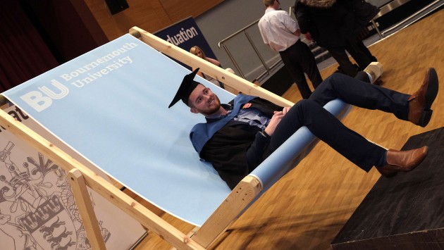 Graduation giant deckchair