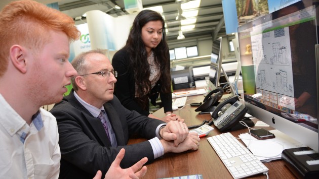 BU’s Vice-Chancellor meets design graduates at Quadrant2Design ahead of the university’s Festival of Design and Technology