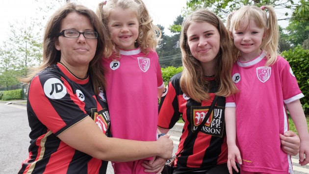 Jackie Bessant with family at AFCB