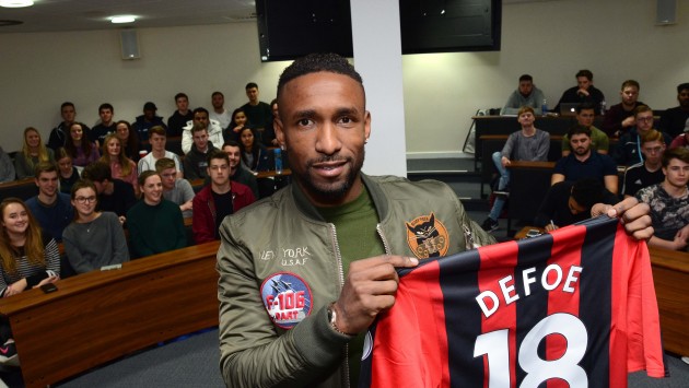 Jermain Defoe visits BU