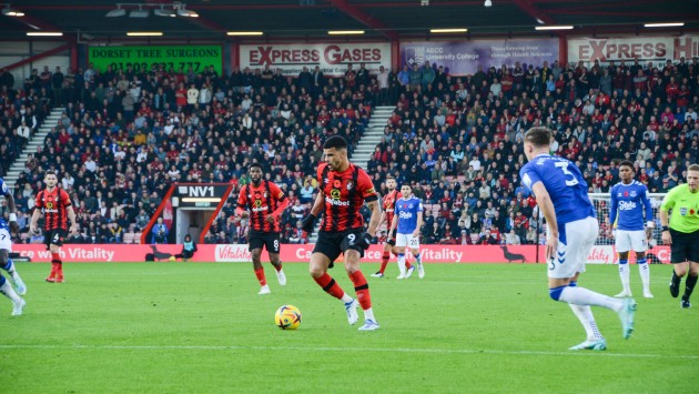 Dominic Solanke on the ball