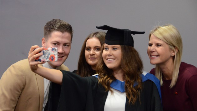 HSS grad 18 family selfie