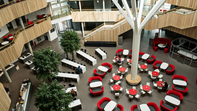 The Fusion Building atrium