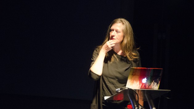 Kerstin Stutterheim during lecture
