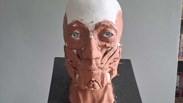 The facial reconstruction of Kimmeridge Woman in progress