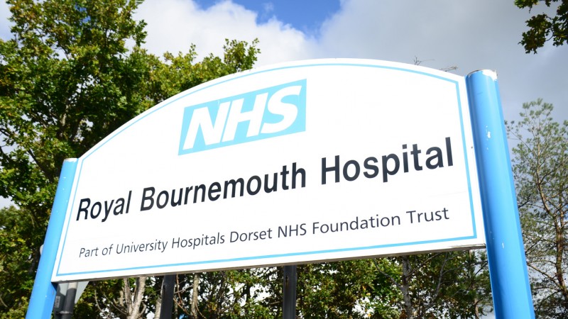 Royal Bournemouth Hospital sign