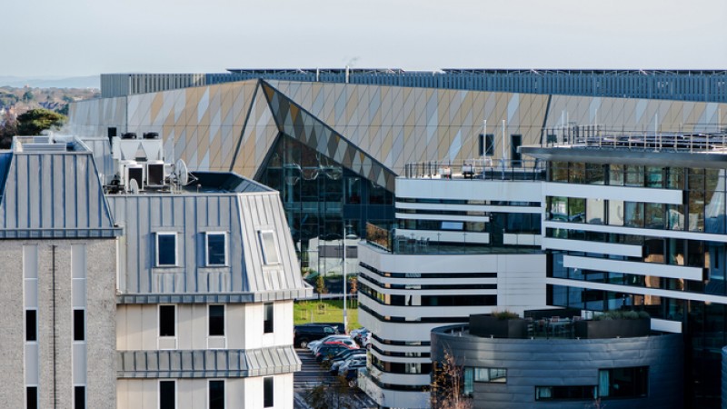 A shot of Talbot Campus, taken from the top of Poole House at the front end of the campus