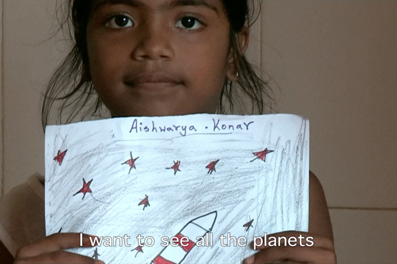 Indian Space Dreams Young Girl