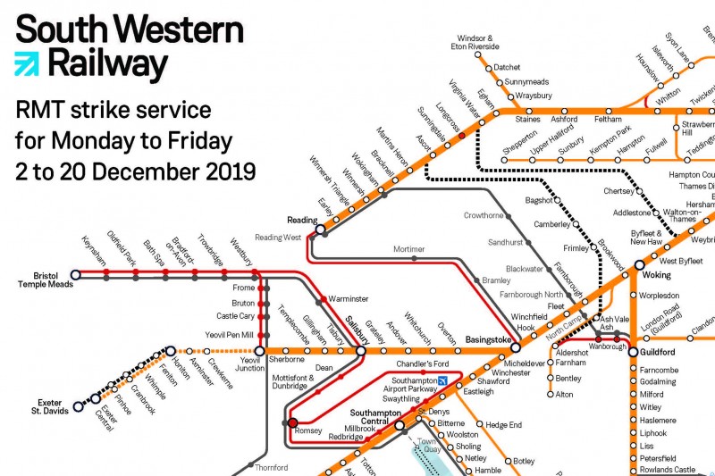 South West Trains Map South Western Railway Industrial Action | Bournemouth University