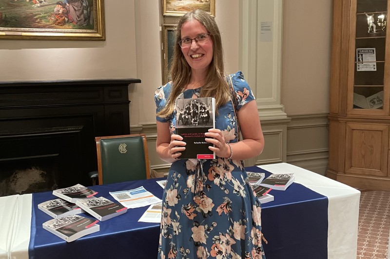 Dr Rafaelle Nicholson at the Cricket Society Book of the Year Awards