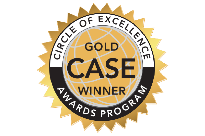Circle of Excellence Gold Case Award winner logo
