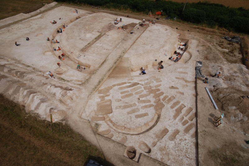 Knowlton Prehistoric Landscape Project aerial