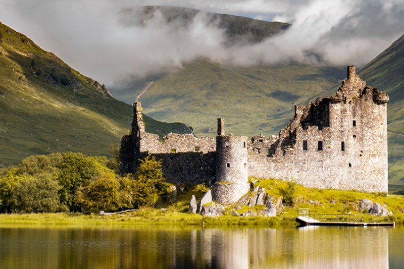 Kilchurn castle from Loch Awe