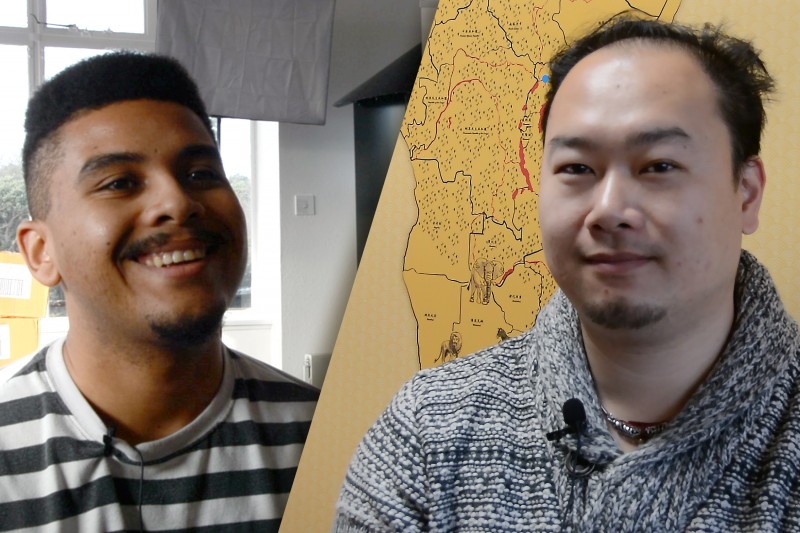 Micah Douglas studies Events Management and Charles Cai studies Digital Effects