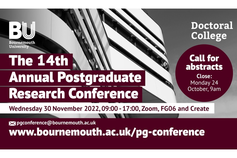 Submit your abstract for the 14th Postgraduate Research Conference