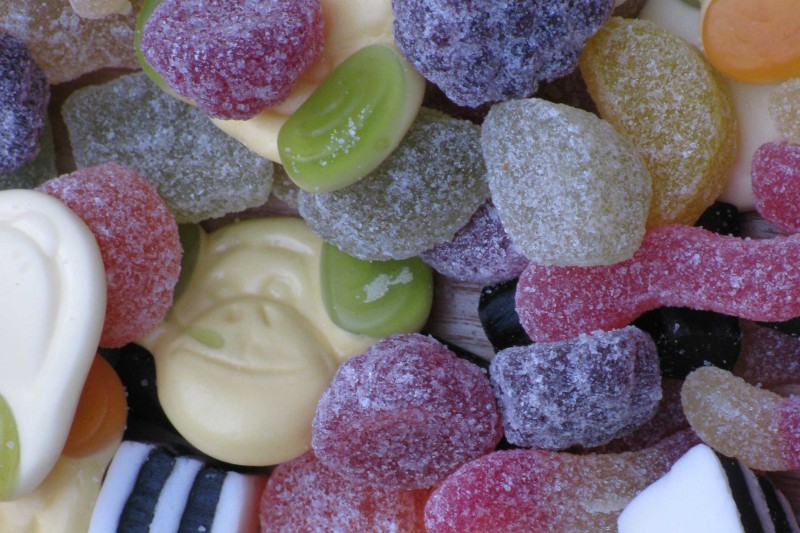 A selection of different sweets