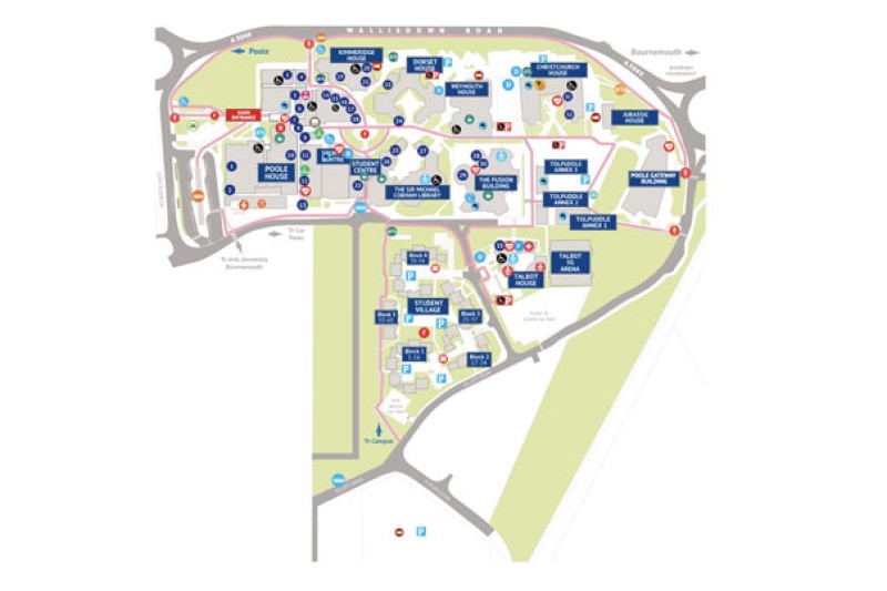 Talbot Campus map