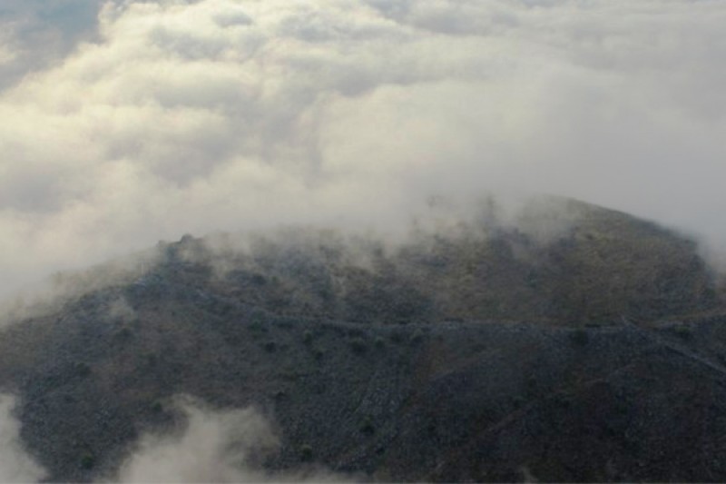 Cloud cover over land