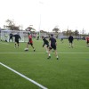 A group of men playing football