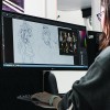 A Computer Animation, Games & Visual Effects student at work