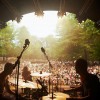 A concert viewed from the stage