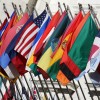 Row of country flags
