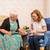 Image of a mental health worker and a student nurse