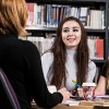 Students in the library