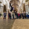People in Exeter Cathedral – England