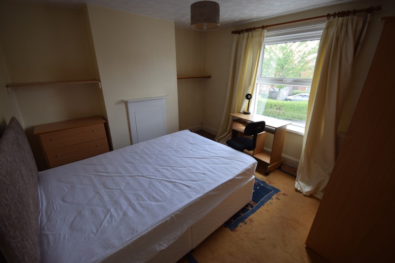 A bedroom in the student flat on Kinson Rd