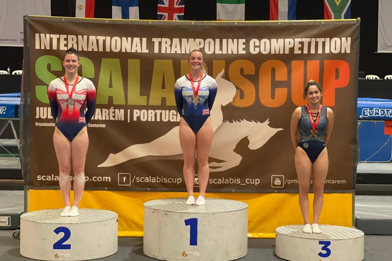 Ashleigh Doyle on the winning podium