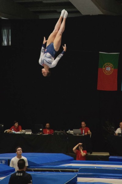 Ashley Doyle impressively high in the air